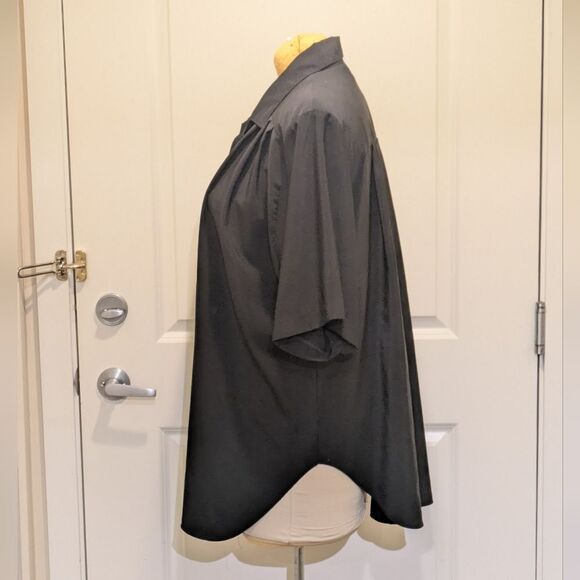 3/$30 Vintage 2X A Personal Touch Beautifully Draped Shoulder Pad Blouse - Picture 6 of 8